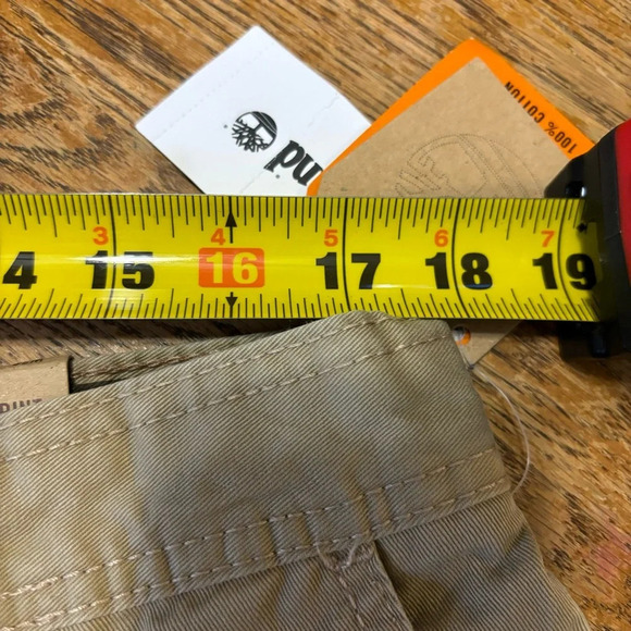 NWT TIMBERLAND Mens Chino Short 10 in Inseam Casual Flat Front Khaki Short Sz 38 - Picture 4 of 5